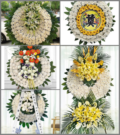 山东德州乐陵市西段乡花圈速递